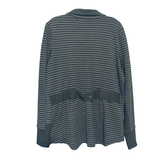 Cabi Black & White Striped Zip-Up Jacket Size M - Picture 6 of 6